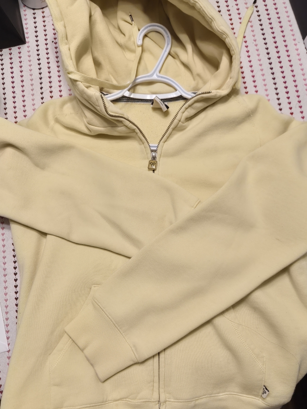Aritzia TNA Butter Yellow Zip-Up Hoodie